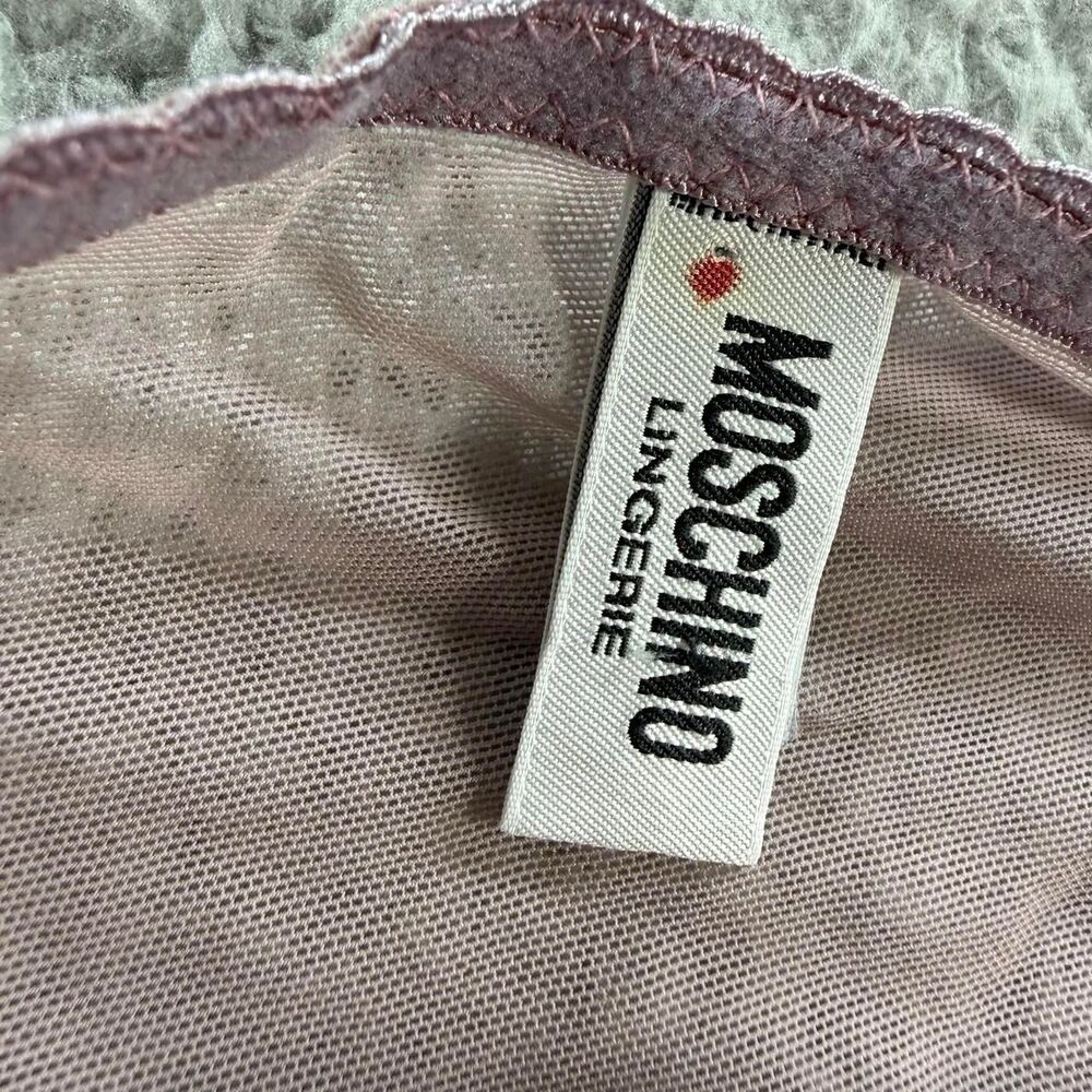 Rare Moschino Lingerie purple embroidered mesh heart cami slip tank top ๐ - Picture 6 of 8